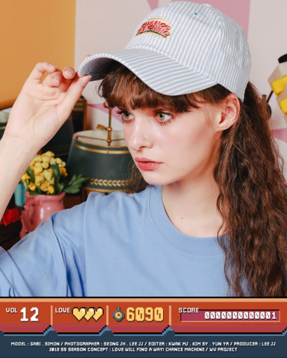 ダブルユーブイプロジェクト(WV PROJECT) Pick-up Stripe Ballcap Blue SYAC7262