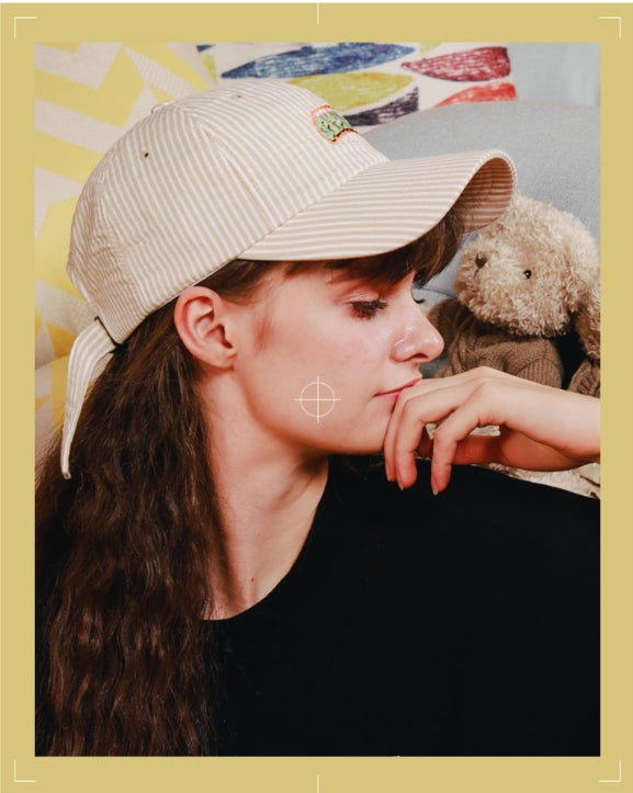 ダブルユーブイプロジェクト(WV PROJECT) Pick-up Stripe Ballcap Beige SYAC7262