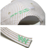 ダブルユーブイプロジェクト(WV PROJECT) Pick-up Stripe Ballcap Beige SYAC7262