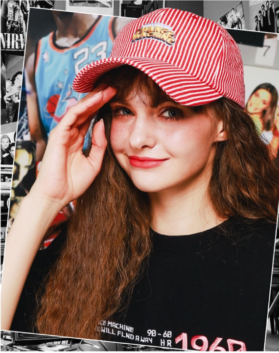 ダブルユーブイプロジェクト(WV PROJECT) Pick-up Stripe Ballcap Red SYAC7262