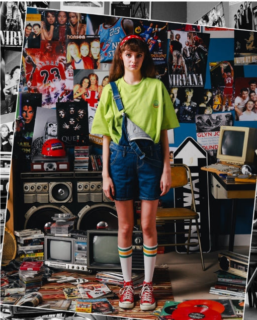 ダブルユーブイプロジェクト(WV PROJECT) Channel T-shirt Lime SYST7252