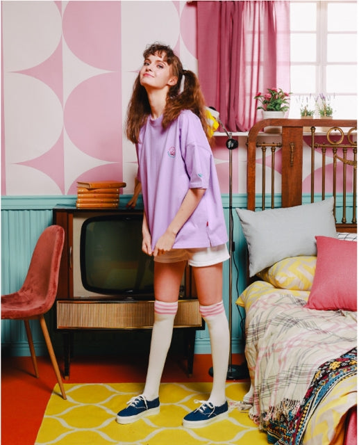 ダブルユーブイプロジェクト(WV PROJECT) Channel T-shirt Lavender SYST7252