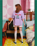 ダブルユーブイプロジェクト(WV PROJECT) Channel T-shirt Lavender SYST7252
