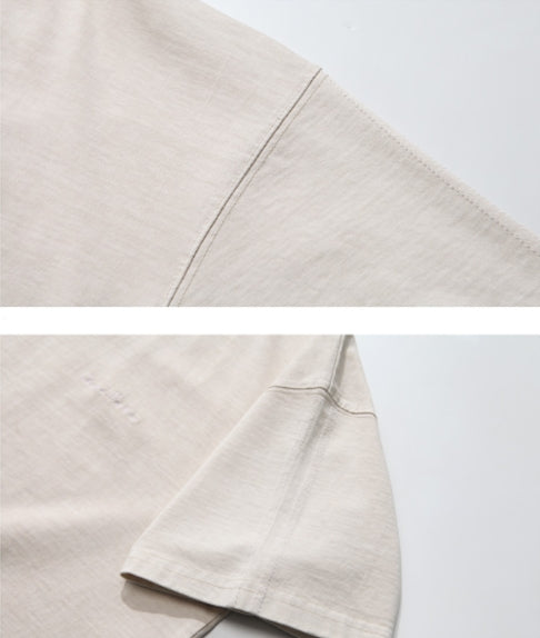 ダブルユーブイプロジェクト(WV PROJECT) Inside Stitch short sleeves beige MJST7268
