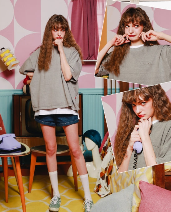 ダブルユーブイプロジェクト(WV PROJECT) Inside Stitch short sleeves 1+1 MJST7268