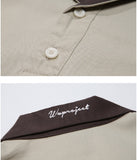 ダブルユーブイプロジェクト(WV PROJECT) Raps Kara half-sleeved tea shirt Beige MJST7254