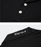 ダブルユーブイプロジェクト(WV PROJECT) Raps Kara half-sleeved tea shirt Black MJST7254