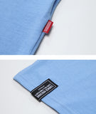 ダブルユーブイプロジェクト(WV PROJECT) MEET YOU half-sleeved tea shirt Blue SYST7250