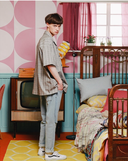 ダブルユーブイプロジェクト(WV PROJECT) MADON SHORT-SHIRTS beige MJSS7274