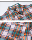 ダブルユーブイプロジェクト(WV PROJECT) NEWBIE BASIC CHECK SHORT SHIRTS Green mustard JJSS7272