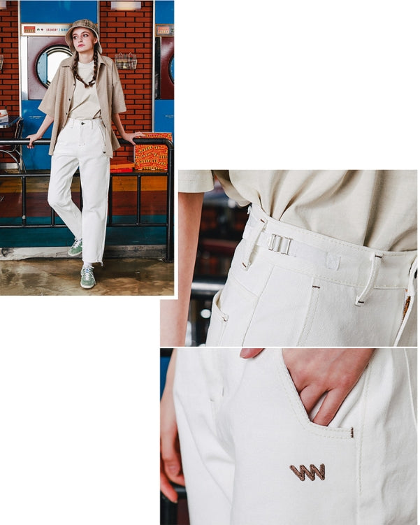 ダブルユーブイプロジェクト(WV PROJECT) Dylan DENIM PANTS CREAM CJLP7279