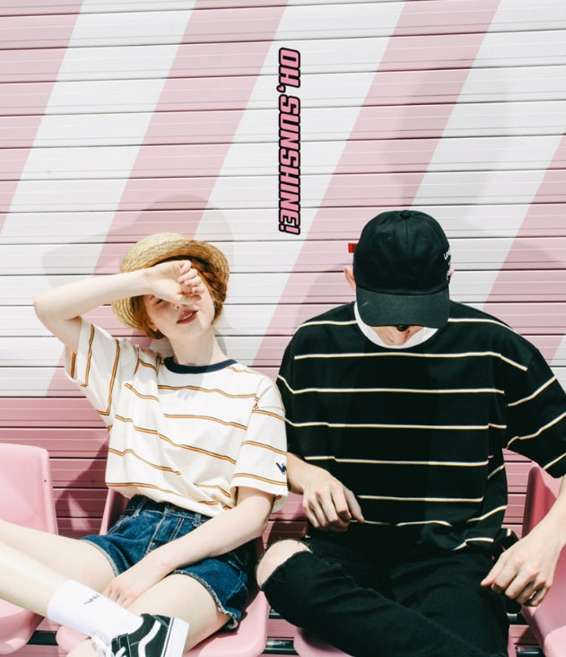 ダブルユーブイプロジェクト(WV PROJECT) DOUBLETHIN STRIPE SLEEVE (BLACK) JJST7094