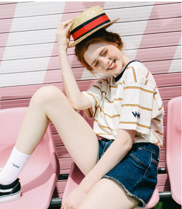 ダブルユーブイプロジェクト(WV PROJECT) DOUBLETHIN 1/2 SLEEVE (CREAM) JJST7094