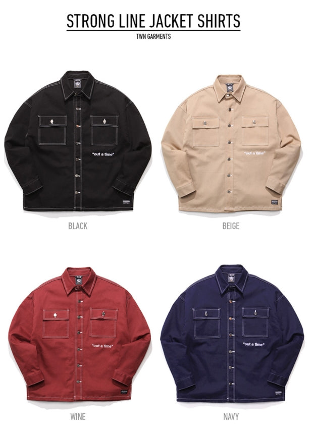 ティーダヴリューエヌ(TWN) STRONG LINE JACKET SHIRT STLS3128