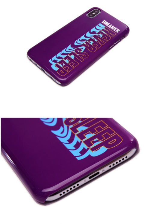 ティーダブリューエヌ(TWN) NEVER SLEEP PHONE CASE (PURPLE)