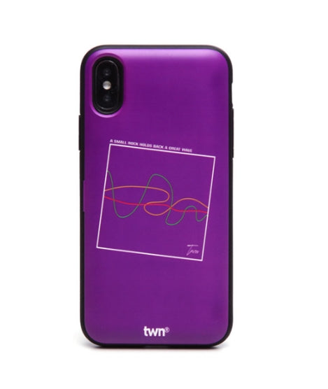 ティーダブリューエヌ(TWN) WAVE FRAME PHONE CASE (PURPLE)