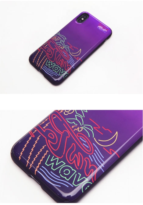ティーダブリューエヌ(TWN) NEON WAVE PHONE CASE (PURPLE)