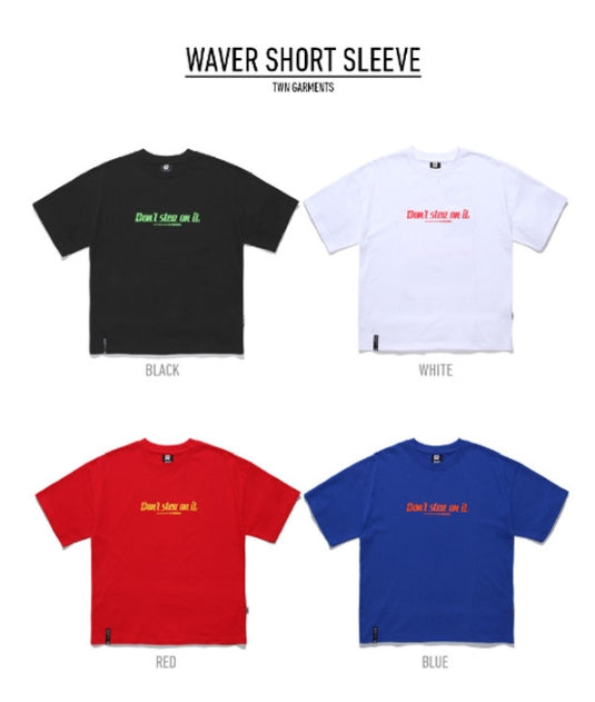 ティーダヴリューエヌ(TWN) WAVER SHORT SLEEVES 4COLORS JEST3176 (BLACK,WHITE,RED,BLUE)