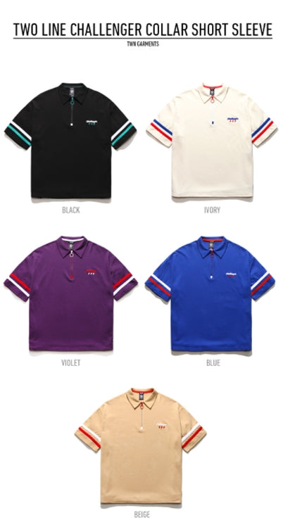 ティーダヴリューエヌ(TWN) TWO LINE CHALLENGER COLLAR SHORT SLEEVE STST3101