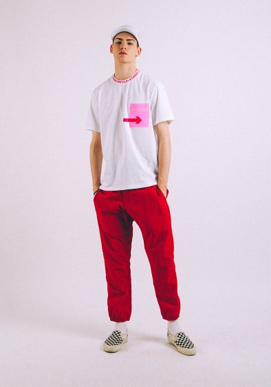 ステレオバイナルズ(Stereo Vinyls) [SS18 ISA] Transparent Pocket T-Shirts(White)