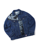 ステレオバイナルズ(Stereo Vinyls) [18FW STEREO X GUESS] Overfit Denim Jacket(Blue)