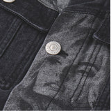 ステレオバイナルズ(Stereo Vinyls) [18FW STEREO X GUESS] Overfit Denim Jacket(Black)