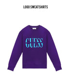 ステレオバイナルズ(Stereo Vinyls) [18FW STEREO X GUESS] Logo Sweatshirts(Purple)