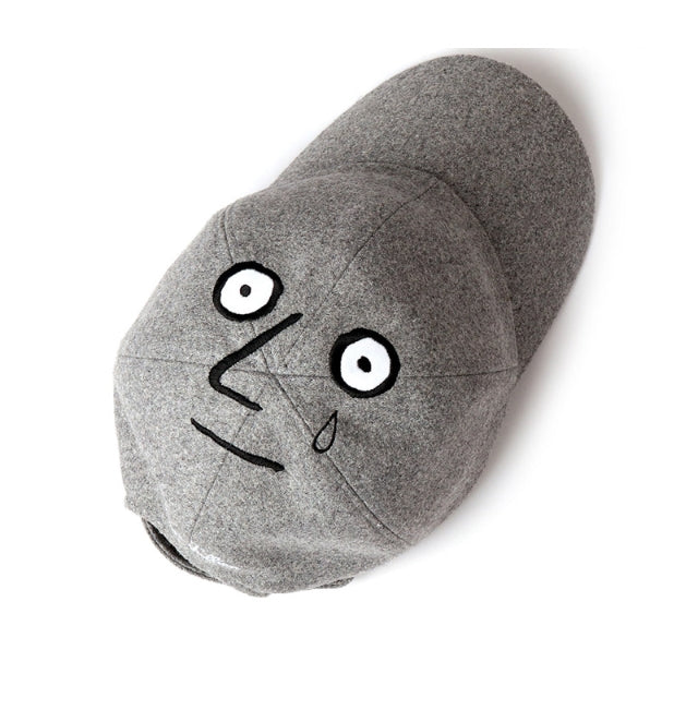 ステレオバイナルズ(Stereo Vinyls) [FW18 NOUNOU] Face Wool Cap(Grey)
