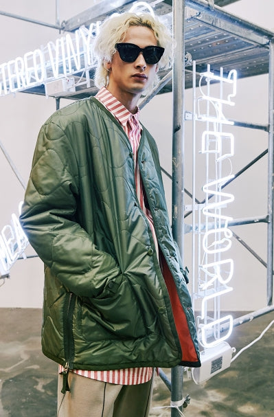 ステレオバイナルズ(Stereo Vinyls) [SS17 Colour] Quilting Jacket(Khaki)