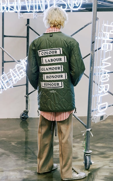 ステレオバイナルズ(Stereo Vinyls) [SS17 Colour] Quilting Jacket(Khaki)