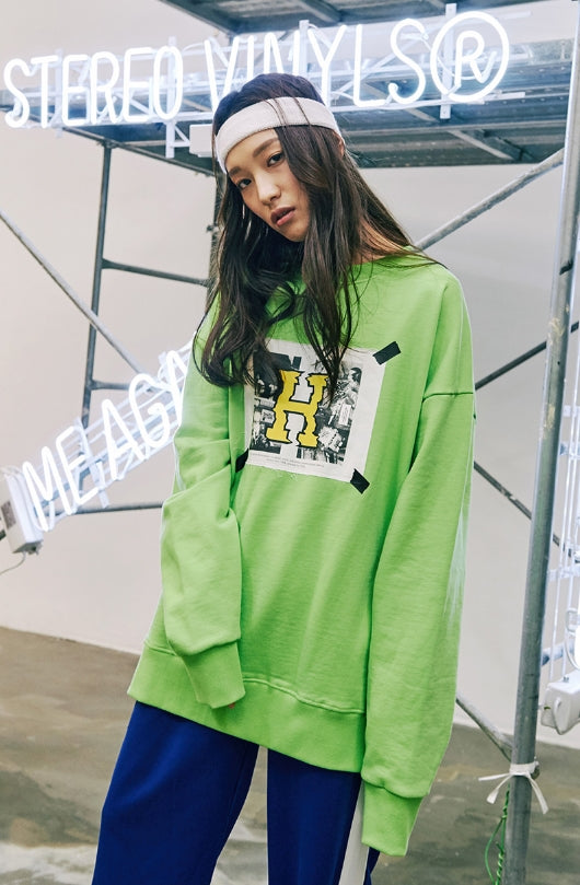ステレオバイナルズ(Stereo Vinyls) [SS17 Colour] H Sweatshirt(Green)