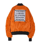 ステレオバイナルズ(Stereo Vinyls) [SS17 Colour] MA-1 Bomber Jacket(Orange)