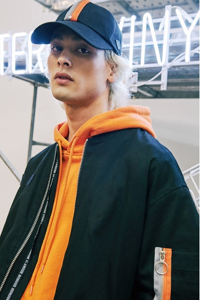 ステレオバイナルズ(Stereo Vinyls) [SS17 Colour] MA-1 Bomber Jacket(Black)