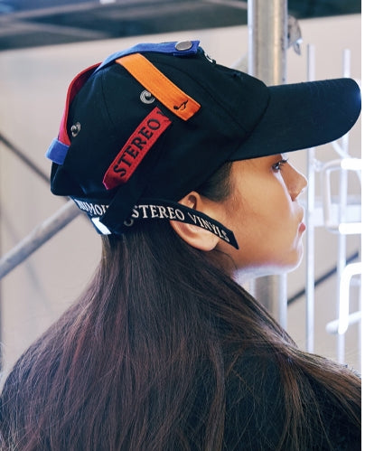 ステレオバイナルズ(Stereo Vinyls) [SS17 Colour] Multi Strap 6P Cap(Black)