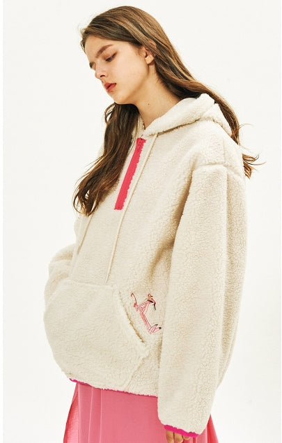 ステレオバイナルズ(Stereo Vinyls) [AW17 Pink Panther] Boa Hoody(Beige)