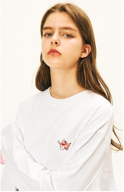 ステレオバイナルズ(Stereo Vinyls) [AW17 Pink Panther] Long Sleeve(White)