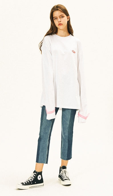 ステレオバイナルズ(Stereo Vinyls) [AW17 Pink Panther] Long Sleeve(White)