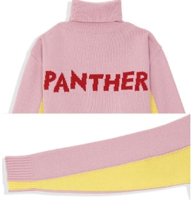 ステレオバイナルズ(Stereo Vinyls) [AW17 Pink Panther] PP Turtleneck Knit(Pink)