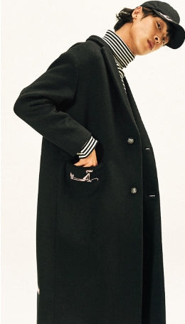 ステレオバイナルズ(Stereo Vinyls) [AW17 Pink Panther] Wool Coat(Black)