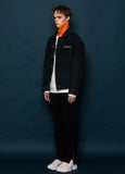 スローアシッド(SLOW ACID) Logo Slit Slacks (BLACK)