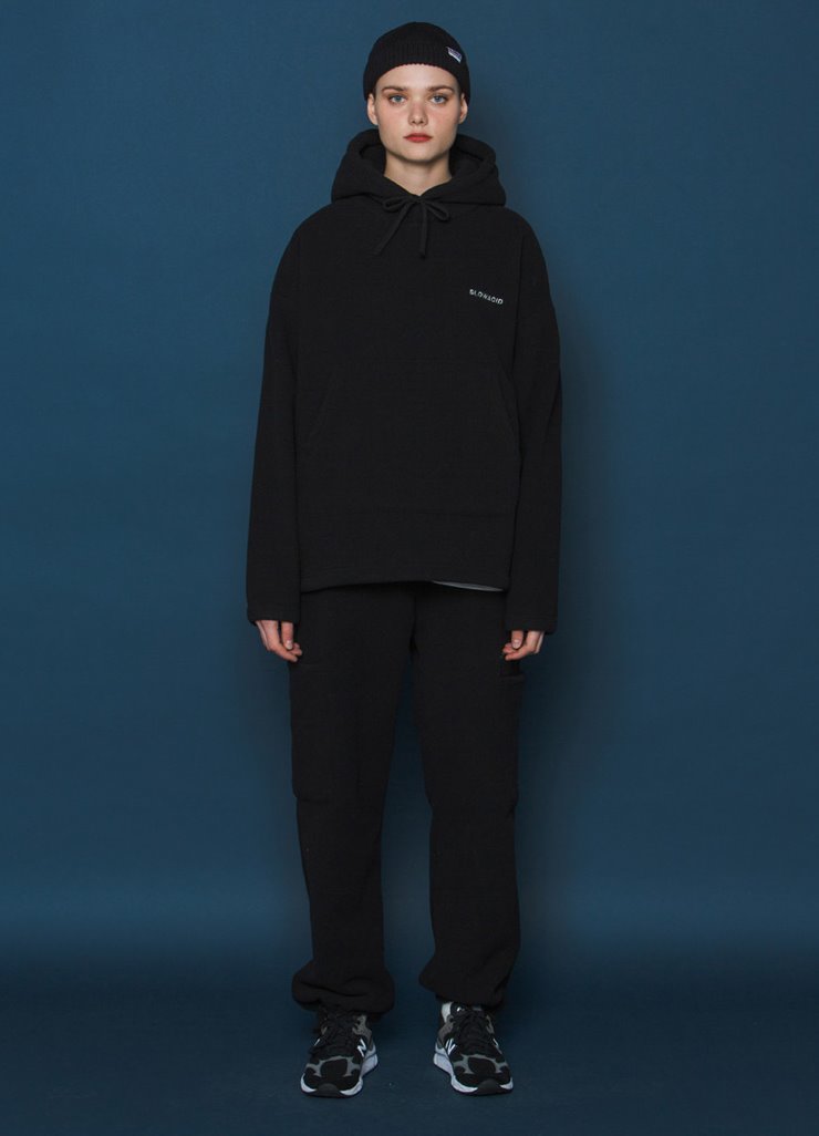 スローアシッド(SLOW ACID) Heavy Fleece Pants (BLACK)