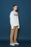 スローアシッド(SLOW ACID) WINTER Logo Slit Slacks (BEIGE)