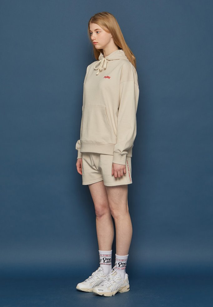 スローアシッド(SLOW ACID) BEGOOD Half Pants (PALE BEIGE)