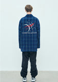 ステレオバイナルズ(Stereo Vinyls) [AW17 ISA] Constellation Flannel Shirt (Navy)