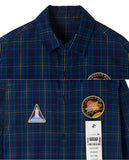 ステレオバイナルズ(Stereo Vinyls) [AW17 ISA] Constellation Flannel Shirt (Navy)