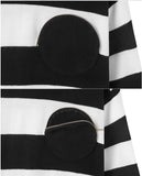 ステレオバイナルズ(Stereo Vinyls) [AW17 ISA] Stripe Knit(Black)
