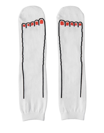 ステレオバイナルズ(Stereo Vinyls) [AW17 NOUNOU] Socks(White)