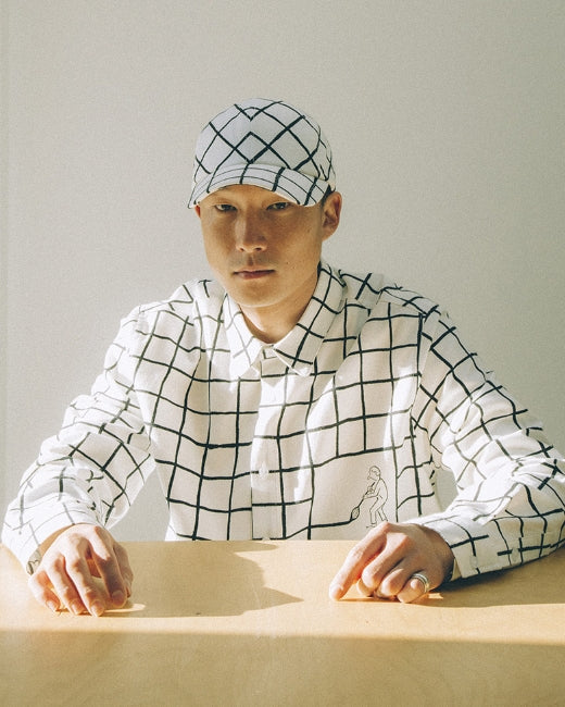 ステレオバイナルズ(Stereo Vinyls) [AW17 NOUNOU] Painting Check Shirts(Ivory)