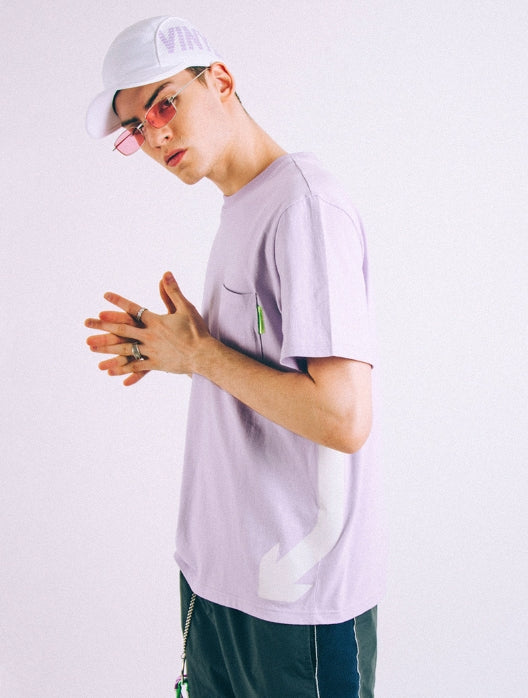 ステレオバイナルズ(Stereo Vinyls) [SS18 ISA] Arrow T-Shirts(Lavender)