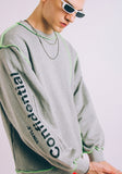 ステレオバイナルズ(Stereo Vinyls) [SS18 ISA] Multi Panel Sweatshirts (Melange Grey)